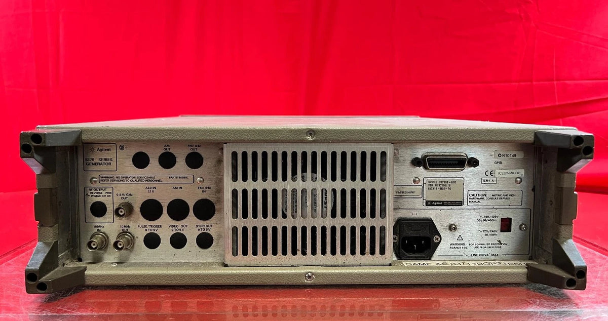 Agilent Keysight 83711B Synthesized CW Generator 1-20GHz Opt 1E5 SN US37100116
