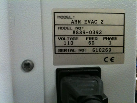 PACE 8889-0392 ARM EVAC 2 Hume Extractor