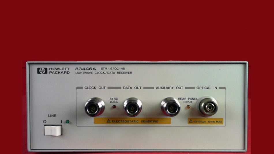 HP Agilent Keysight 83446A Lightwave Clock Data Receiver