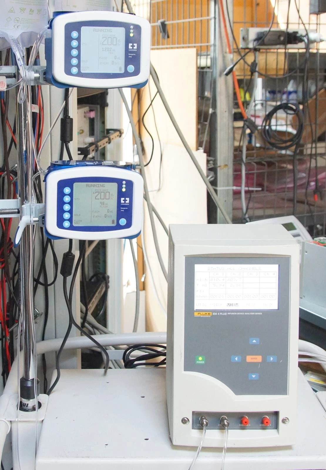 Fluke Biomedical / Bio Tek IDA 4 Plus Infusion Device Analyzer w/ Two Channels