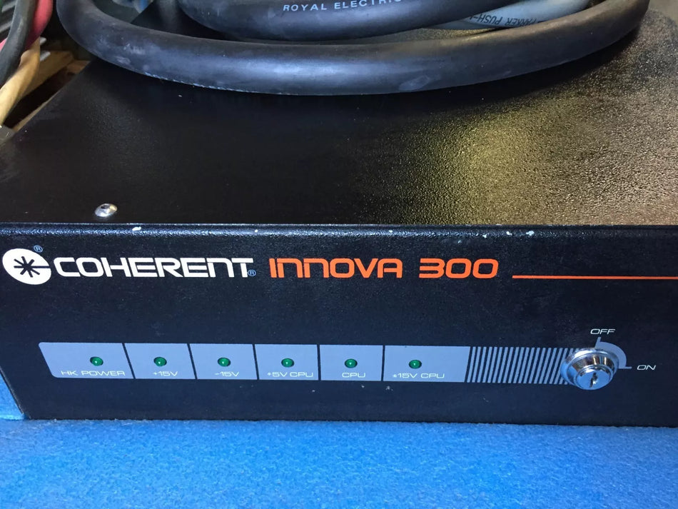 Coherent Innova 300 Argon Ion Laser with Power Supply & 2 Keypad Controllers