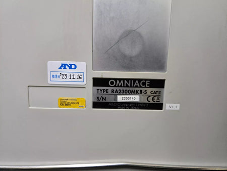 A&D RA2300MKⅡ-S Data Acquisition System with AP11-101×8 and 0311-5175×16 (0140)
