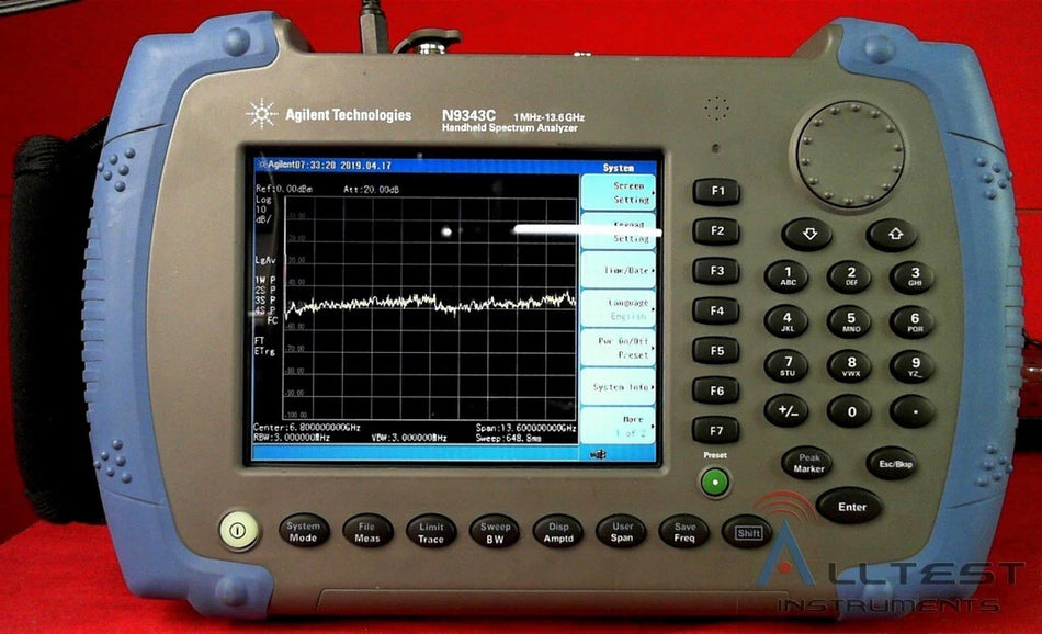 Agilent Keysight N9343C Handheld Spectrum Analyzer 1MHz-13.6GHz