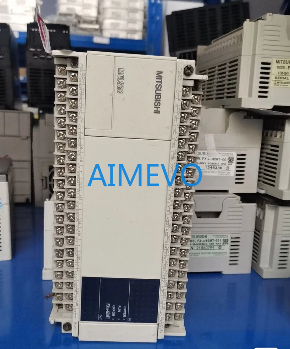 1pcs USED Mitsubishi PLC FX1N-60MR-001 FX1N60MR001 Programmable Logic Controller