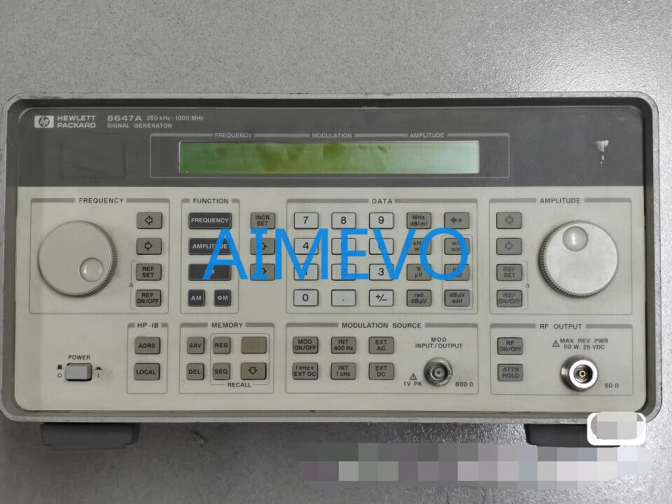 HP/Agilent 8647A Signal Generator 250KHz-1GHz with OPT:1E5