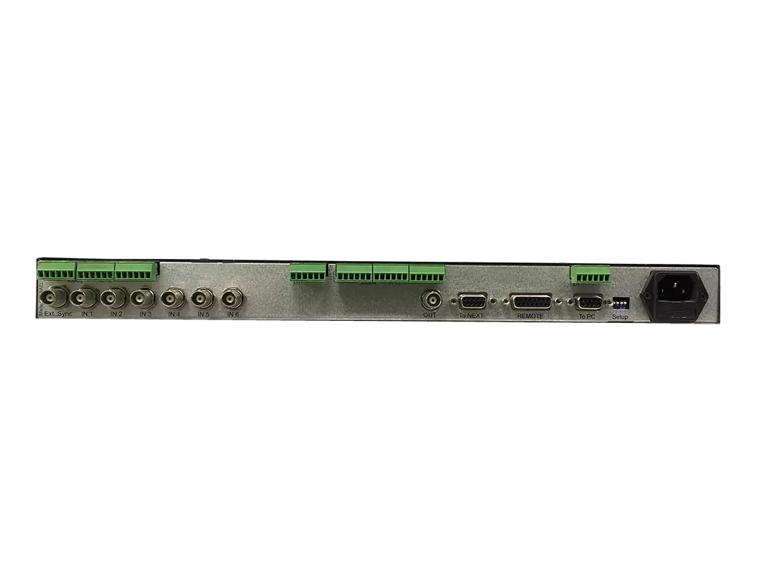 Kramer 6x1 Composite Video and Balanced Stereo Audio Switcher