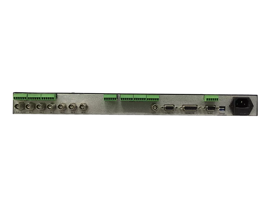 Kramer 6x1 Composite Video and Balanced Stereo Audio Switcher