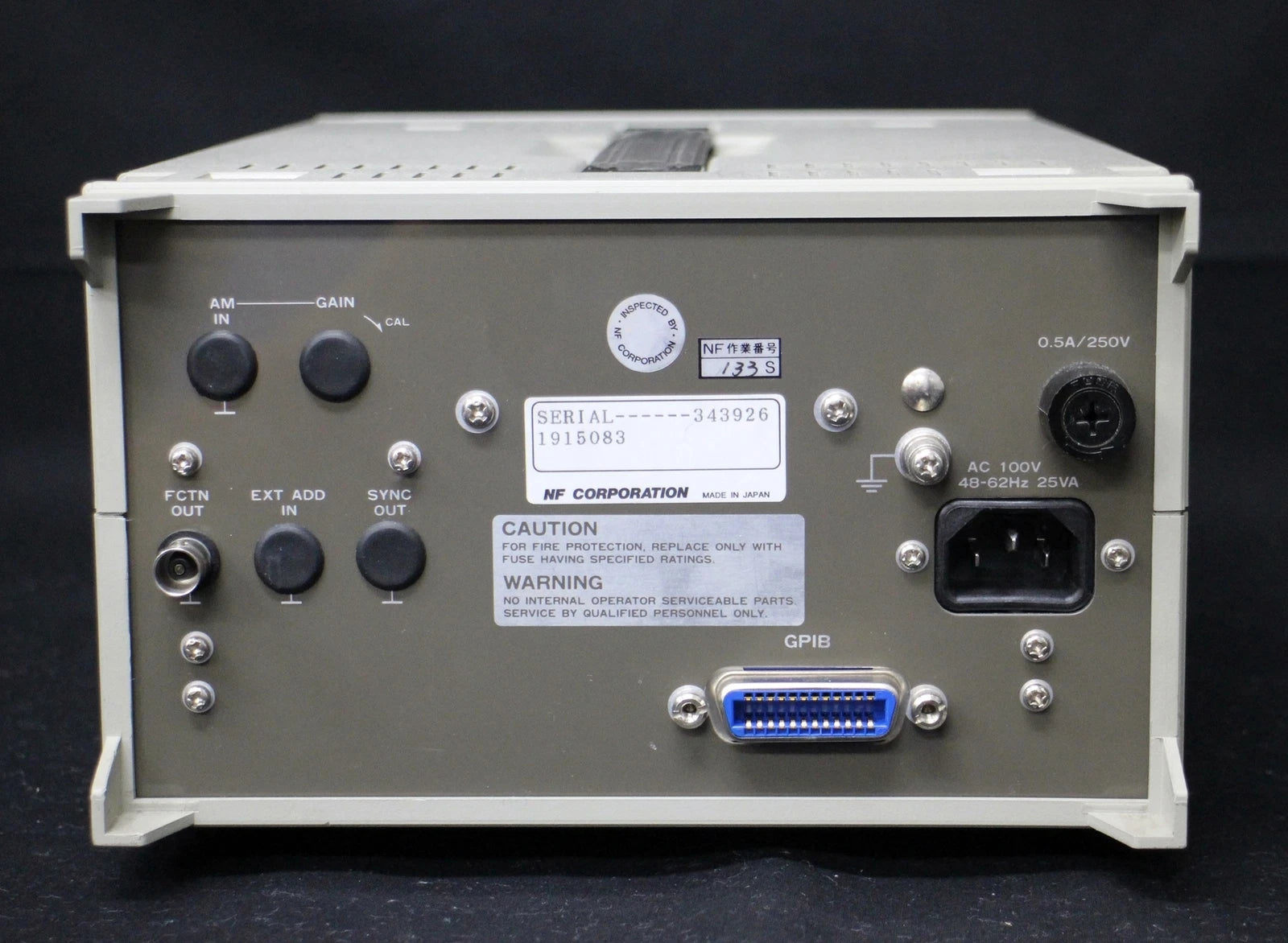 NF 1915 2MHz Function Synthesizer with Digital Display