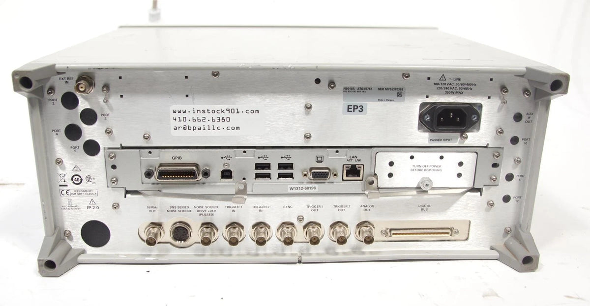 Agilent N9010A 3.6GHz EXA Signal Analyzer w Options 503 B25 EP3 P03 YAS 2FP