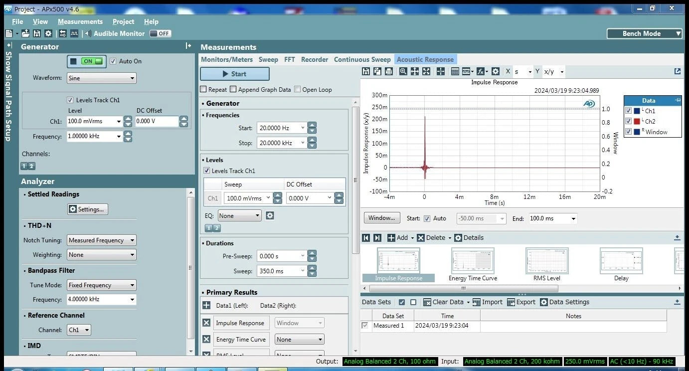 Audio Precision APX515 Audio Analyzer with Wide Range of Measurement Features