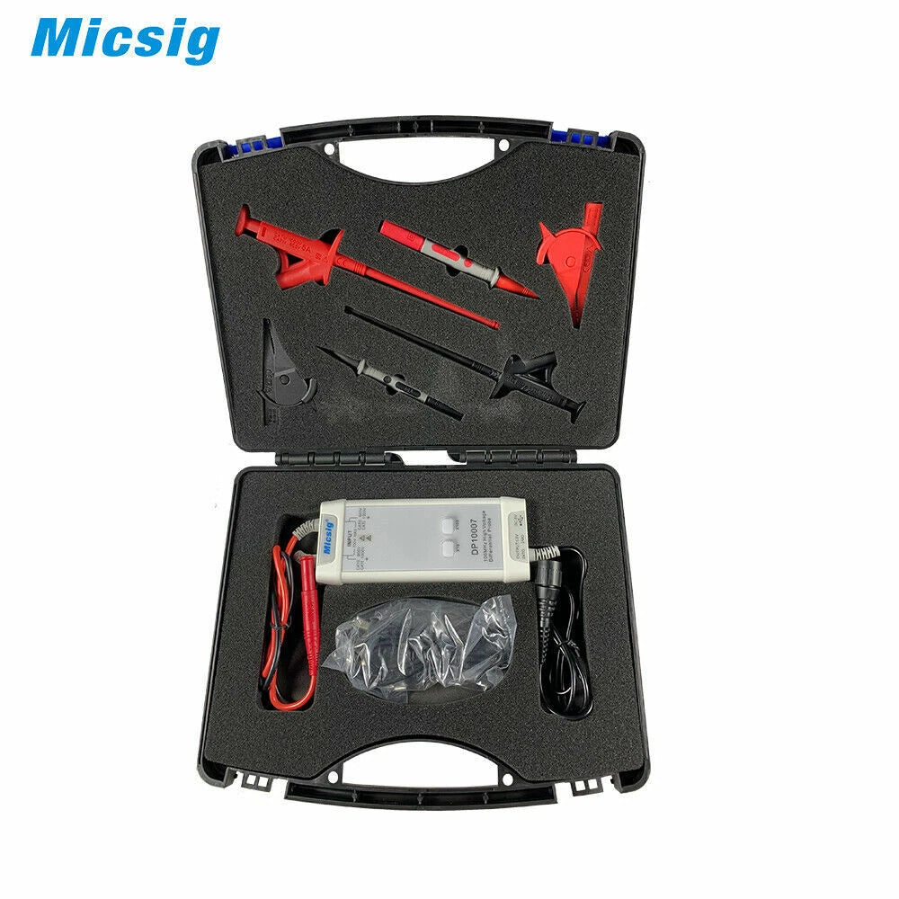 Micsig DP10007 Oscilloscope High Voltage Differential Probe Kit 700V 100MHz