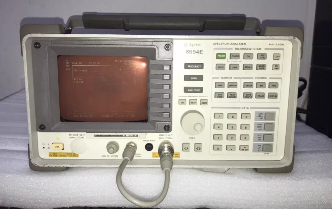 1pcs HP8594E Spectrum Analyzer 9kHz-2.9GHz Options 010,041 Tracking