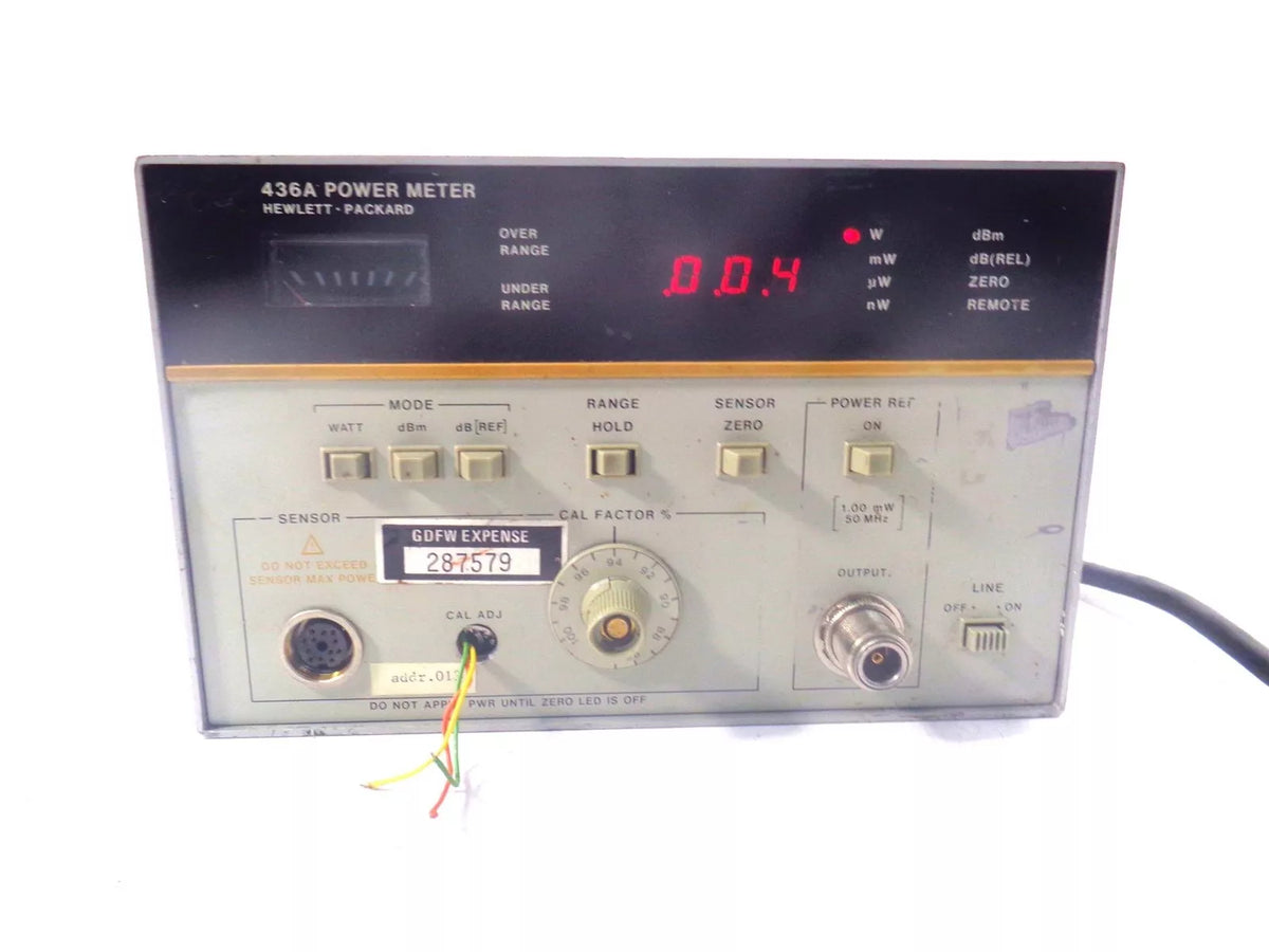 HP 436A Power Meter for Measuring Electrical Power Levels