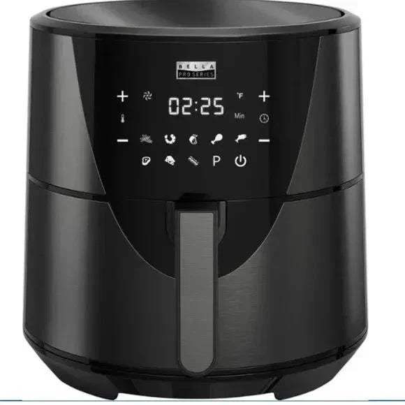 Bella Pro Series -8-qt. Digital Air Fryer Black Stainless Steel 90156