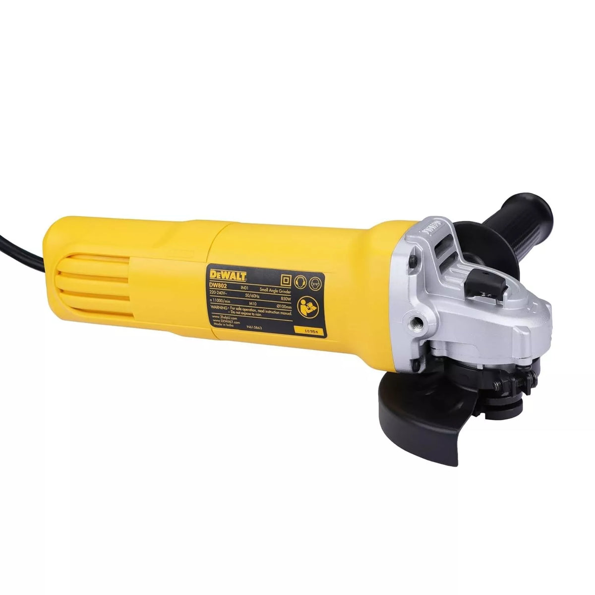 DEWALT DW802-IN 850W 4 (100mm) Heavy Duty Angle Grinder with Spindle 240V
