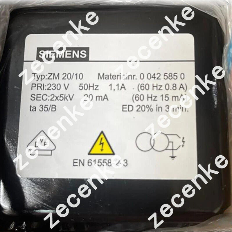 Siemens ZM20/10 Ignition Transformer New One Expedited Shipping ZM 20/10