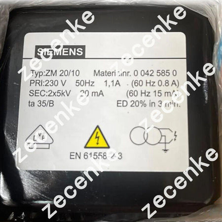 Siemens ZM20/10 Ignition Transformer New One Expedited Shipping ZM 20/10