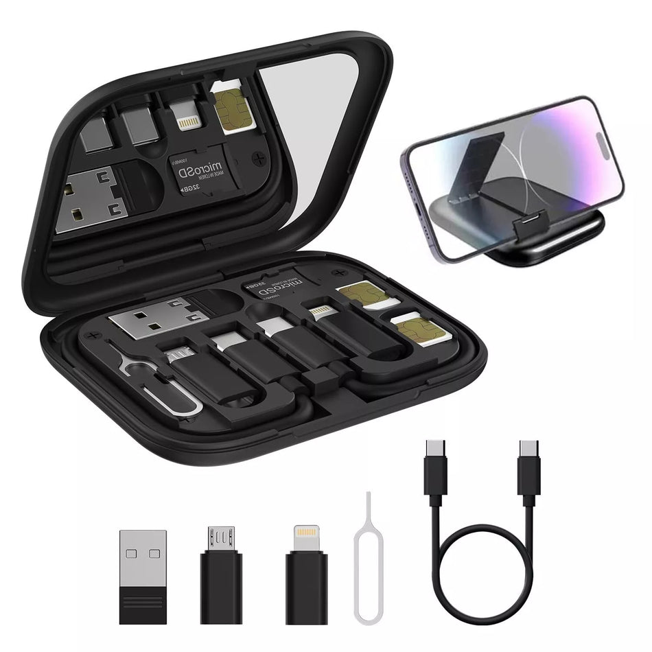 Portronics Snapcase 60W Fast Charging Data Cable Kit | USB A & C | Micro, Type-C
