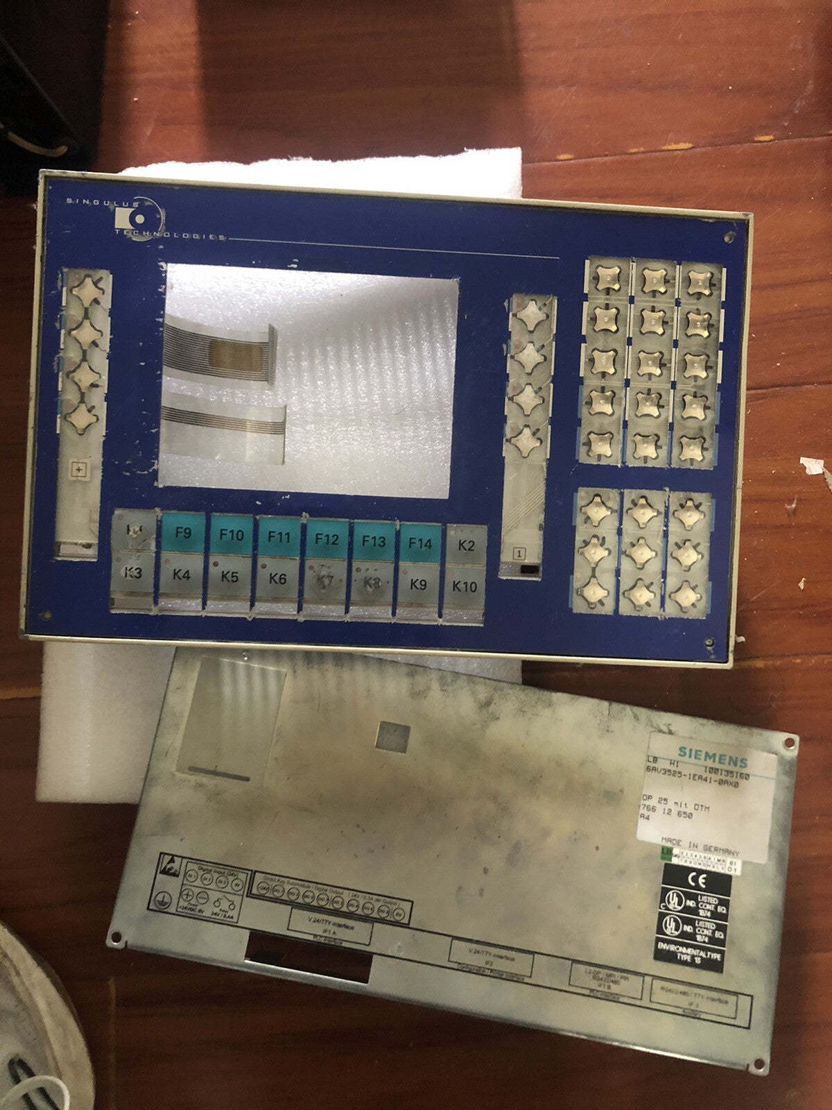 Siemens 6AV3525-1EA41-<wbr/>0AX0 COROS OP25 Operator Panel/KeyPad Enclosure Only