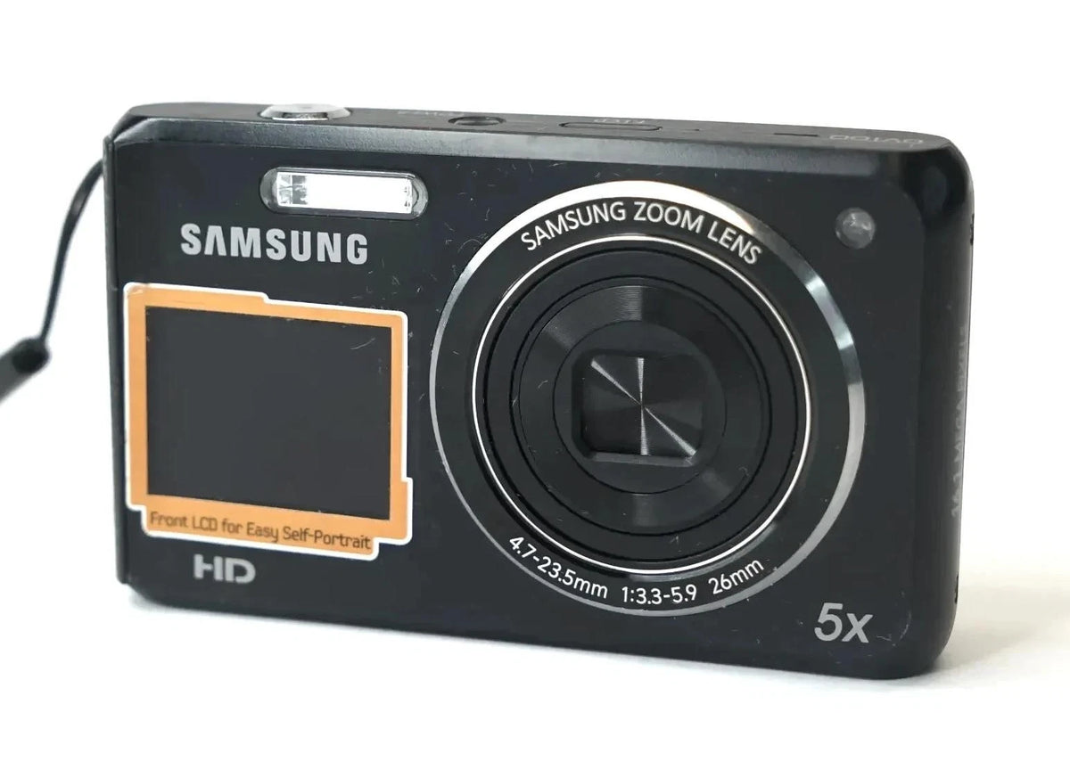 Samsung DualView DV100 16.1MP 5x Zoom Digital Camera - Free Shipping