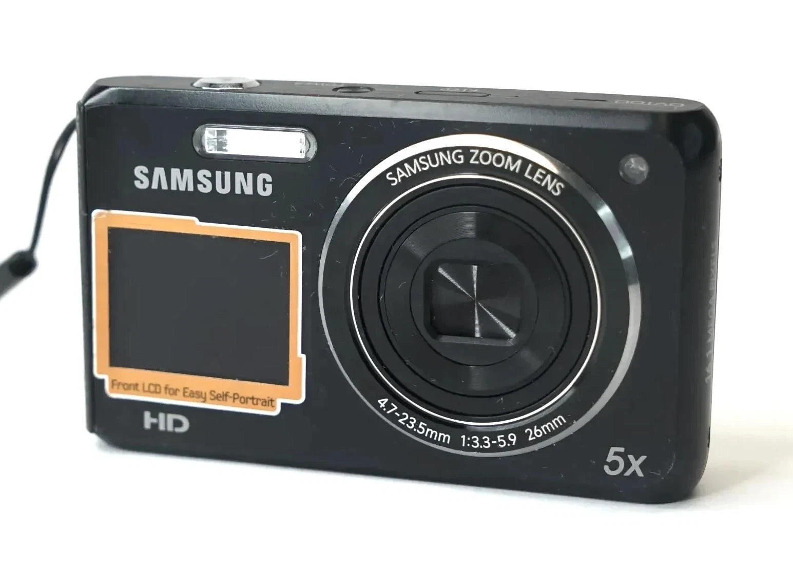 Samsung DualView DV100 16.1MP 5x Zoom Digital Camera - Free Shipping