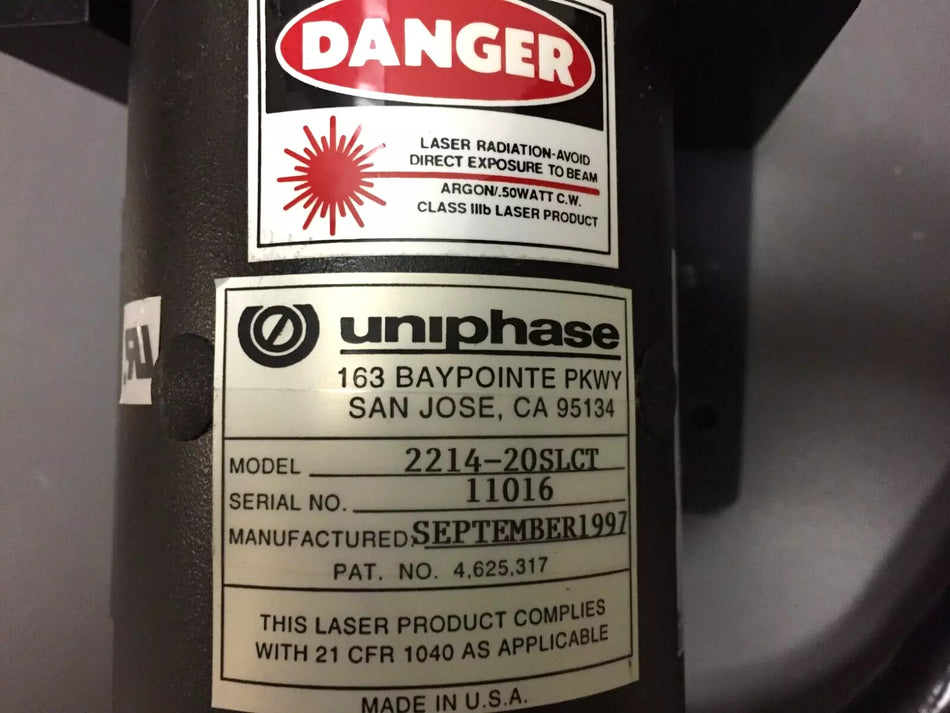 JDS Uniphase 2214-20SLCT Laser Head