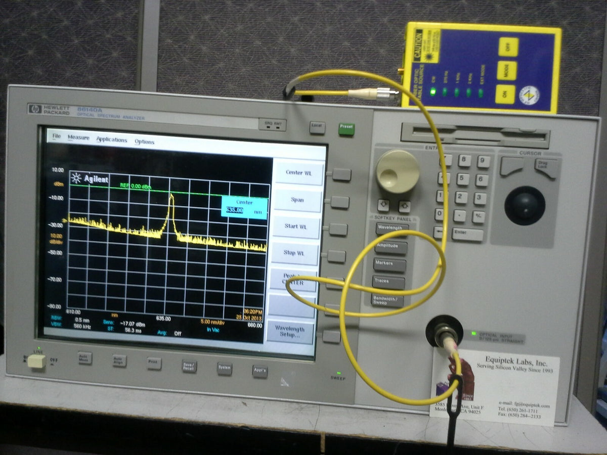 86140A Optical Spectrum Analyzer