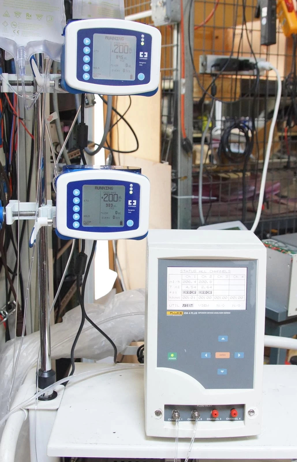Fluke Biomedical / Bio Tek IDA 4 Plus Infusion Device Analyzer w/ 2 Channels