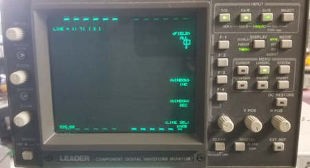 Leader LV-5100D Video Waveform Monitor Vectroscope