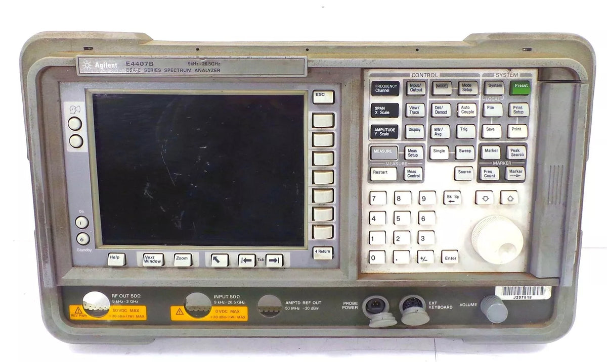 Agilent Front Panel Display for E4407B ESA-E Spectrum Analyzer
