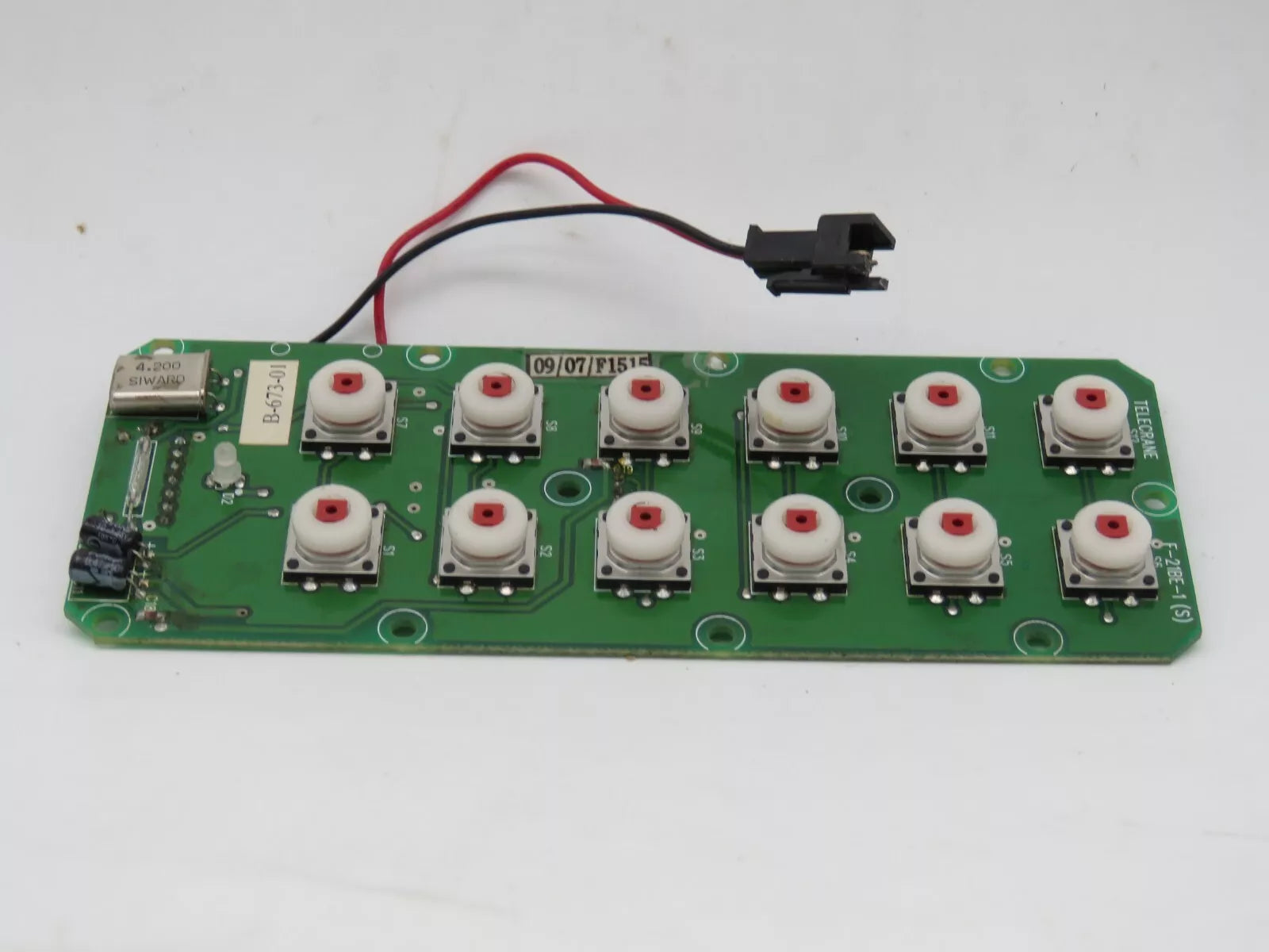 1pcs New TELECRANE F-21BE-1(S) 12 Button PCB Board