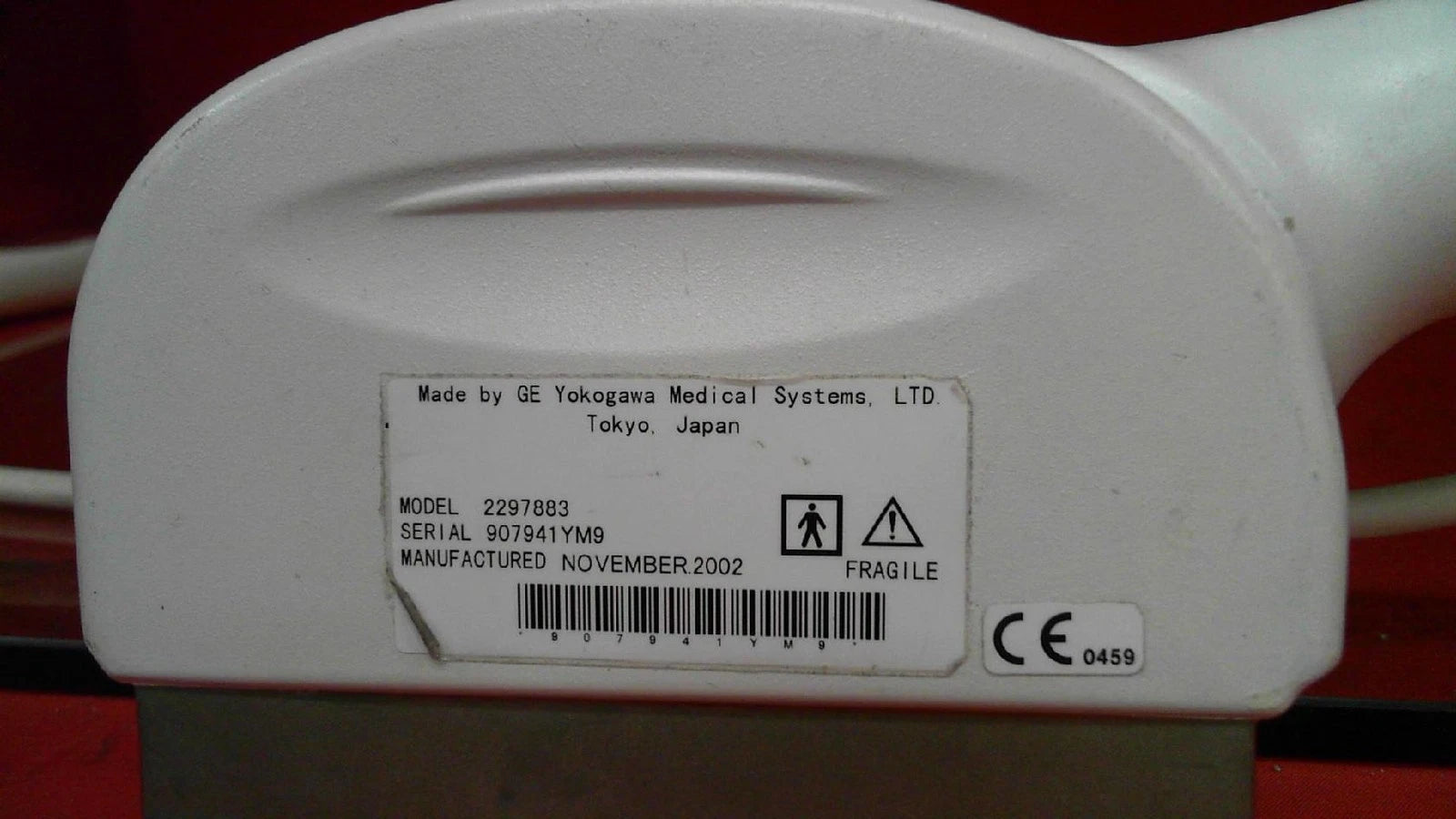 GE Yokogawa Medial Systems Vaginal Ultrasound Probe Model 2297883