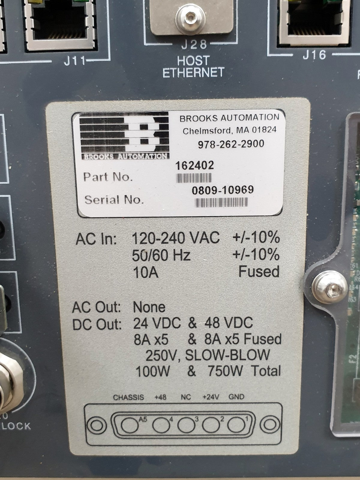 Brooks 162402 Robot Controller