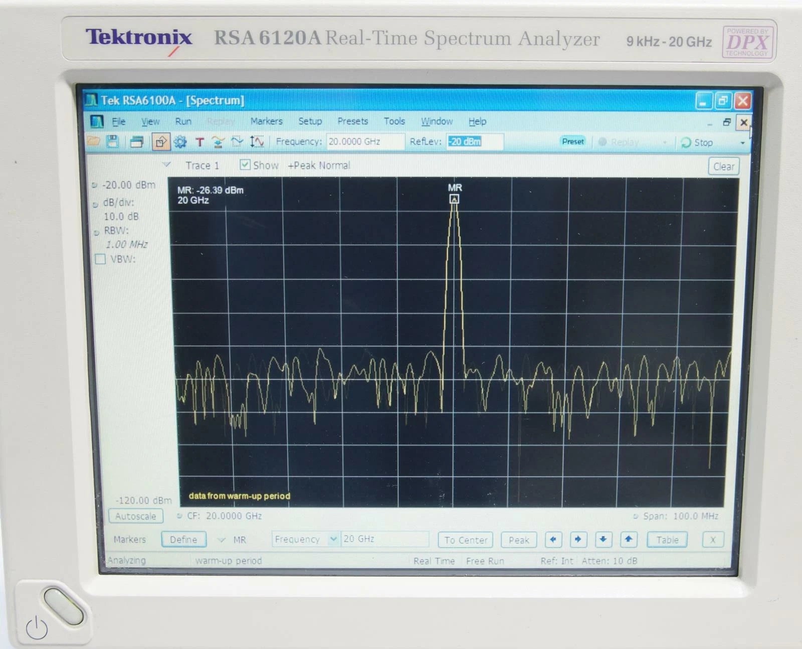Tektronix RSA6120A Real Time Spectrum Analyzer 9 kHz to 20 GHz with Options
