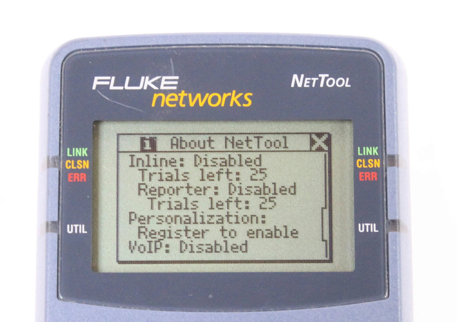 Fluke NetTool 10/100 Inline Network Connectivity Tester