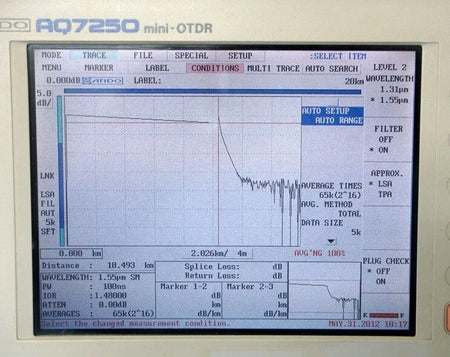 ANDO AQ7250 +AQ7254B 1310/1550nm Mini-OTDR