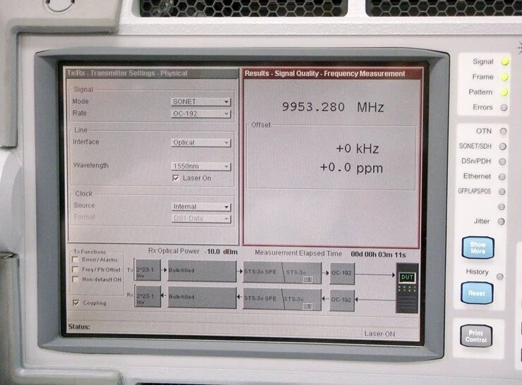 Agilent J7231B 100/108/112/609 OmniBER 10Gbps Communications Analyzer