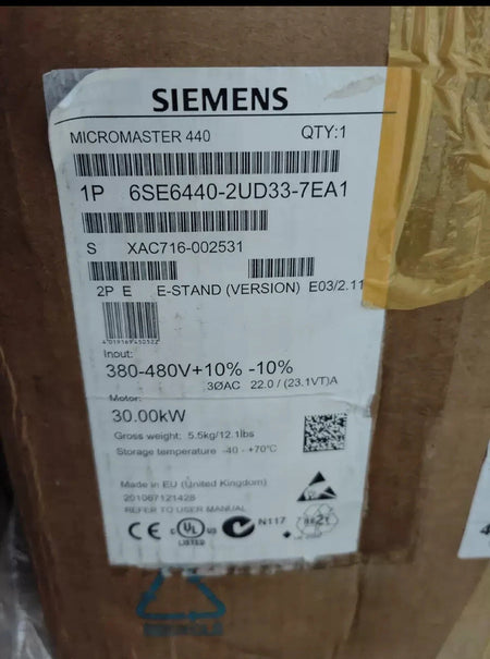 Siemens 6SE6440-2UD33-7EA1 Variable Frequency Drive