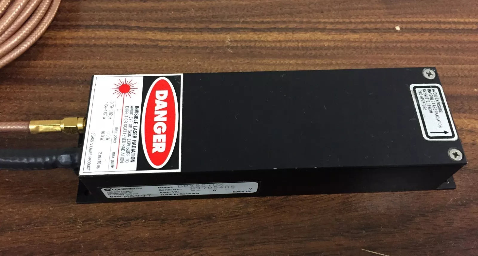 Coherent DPY5010M Laser with 18FT Cables