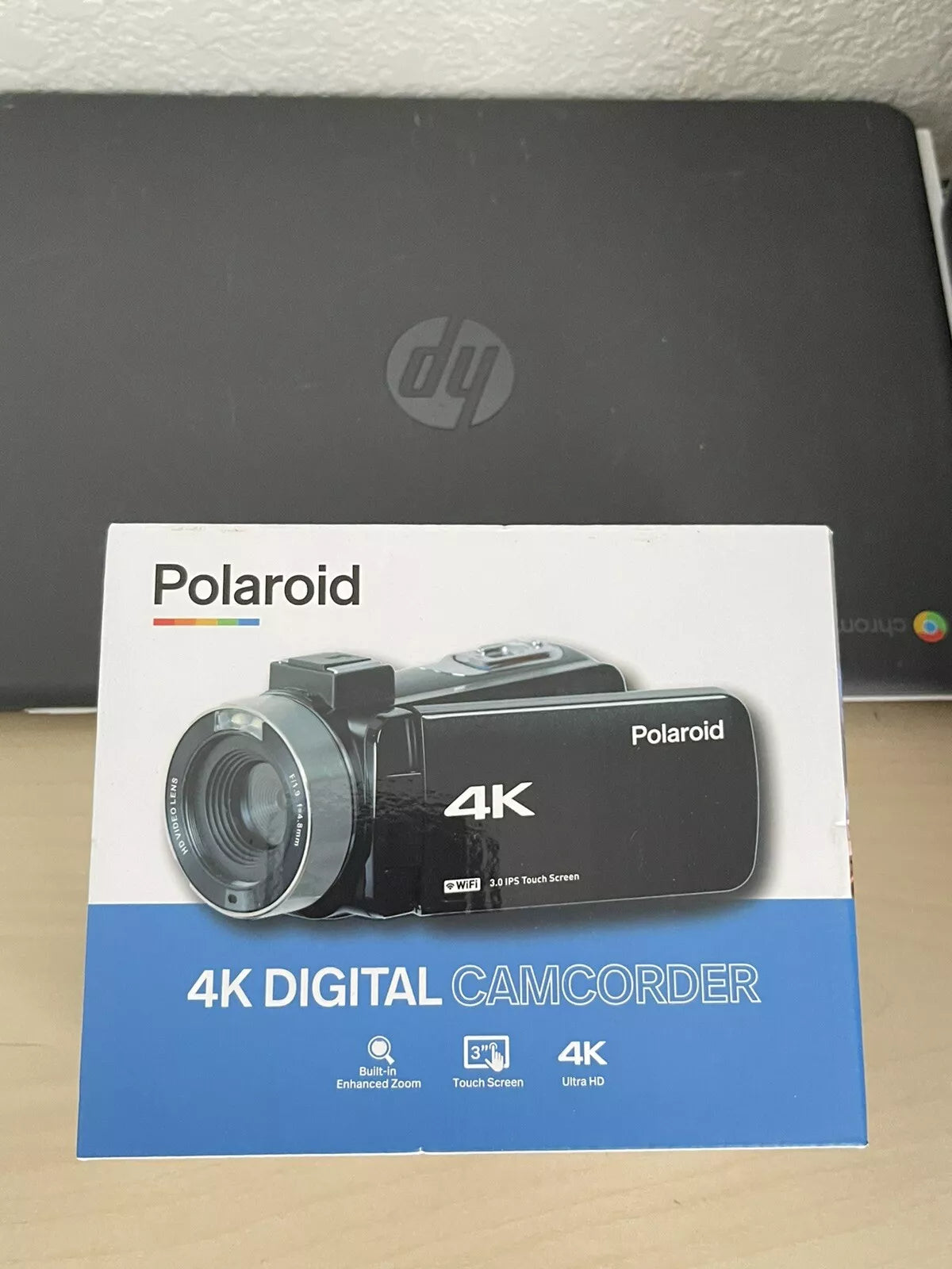 Polaroid ID995-BLK Black Portable Handheld Touch Screen 4k Digital Camcorder