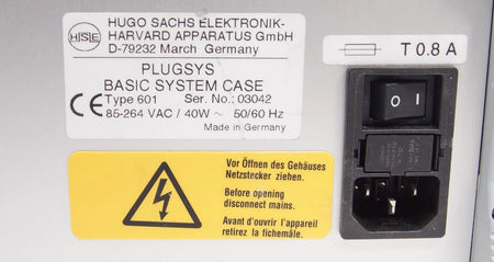 Harvard Apparatus Hugo Sachs Plugsys Basic System Case with CFBA TAM-A Modules