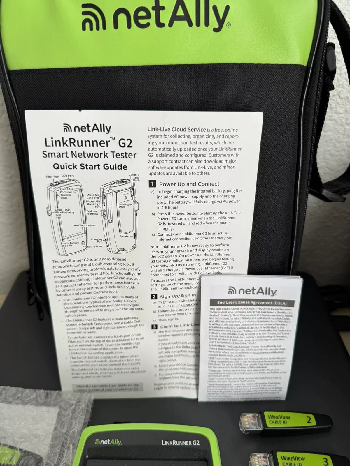 NetAlly LinkRunner G2 Smart Ethernet & Network Tester Kit - NEW