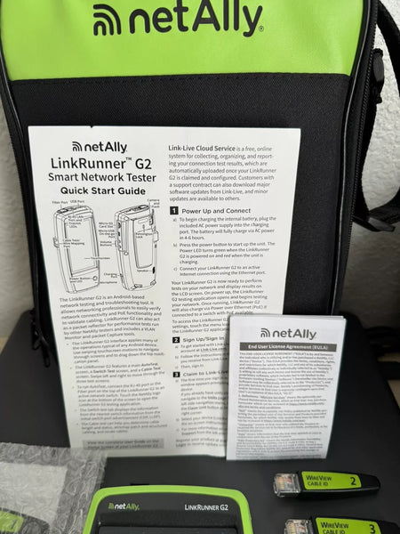 NetAlly LinkRunner G2 Smart Ethernet & Network Tester Kit - NEW