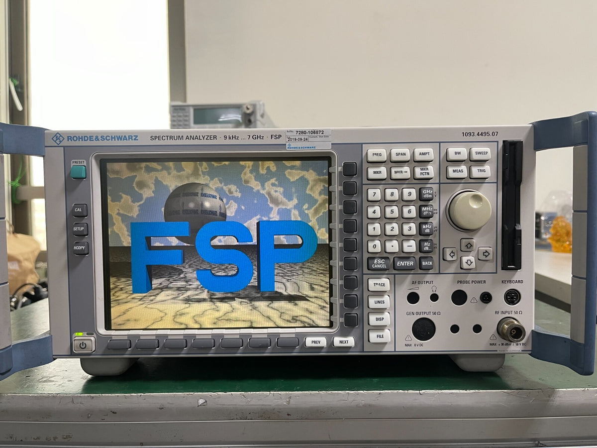 Rohde & Schwarz FSP7 Spectrum Analyzer 9 kHz - 7 GHz _ 8858 - XG eqpt