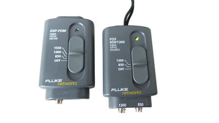 Fluke Network FOS 850/1300 Fiber Optic Source & DSP-FOM Fiber Optic Meter