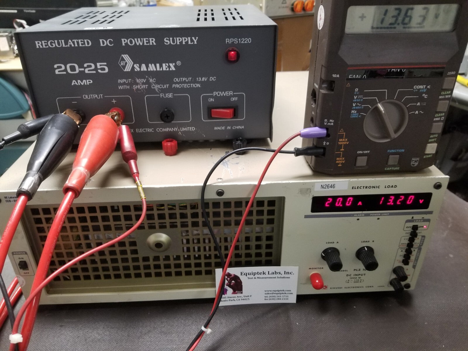 Electronic Load 110V/200A, 1000W Kikusui PLZ1002W