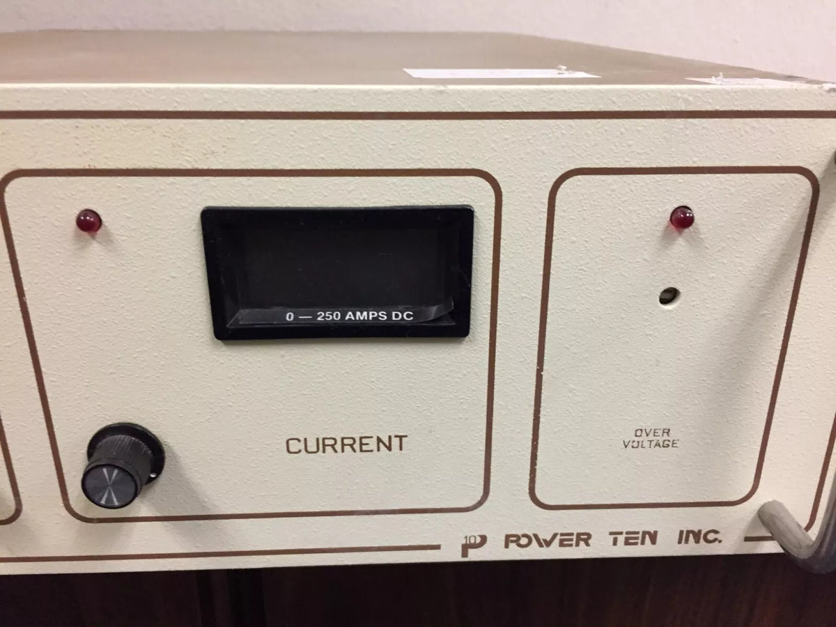 Power Ten 4600D-20250 0-10 Volts DC 0-250 AMPS Heavy Duty DC Power Supply