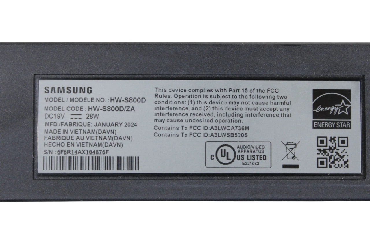 Samsung HW-S800D 3.1.2-Channel Soundbar w/ Wireless Subwoofer - Free Shipping