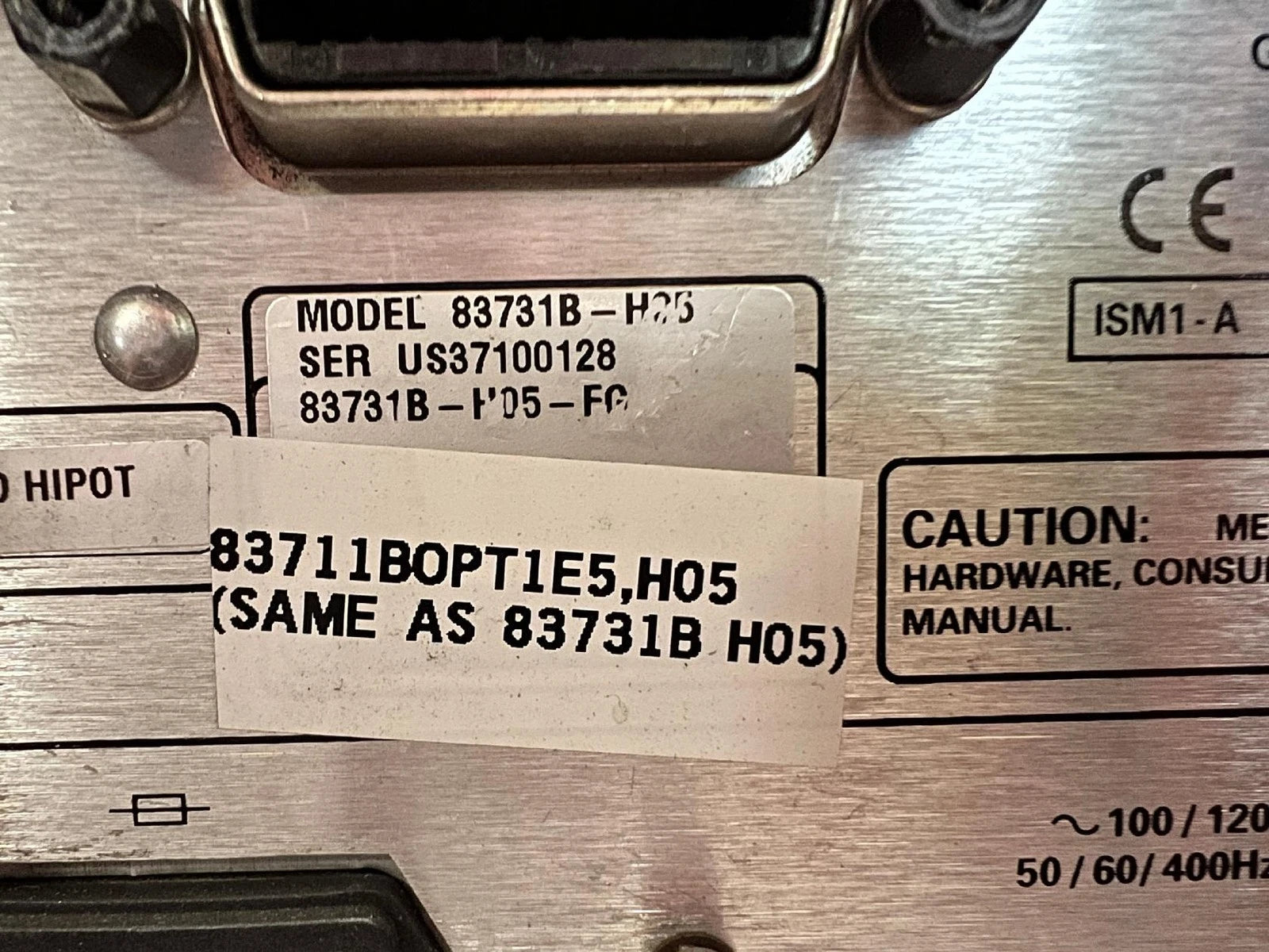 Agilent/Keysight 83711B Synthesized CW Generator 1-20GHz with Option 1E5