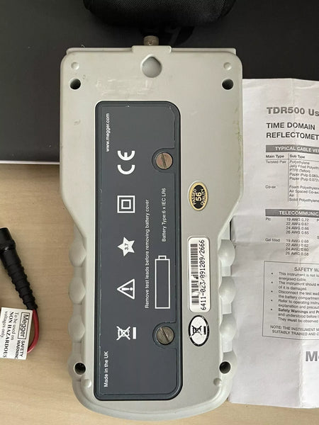MEGGER TDR500 Time Domain Reflectometer/Cable Fault Locator